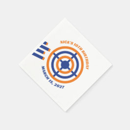 Ready, Aim, Party! Nerf Gun Themed Birthday Party Serviette