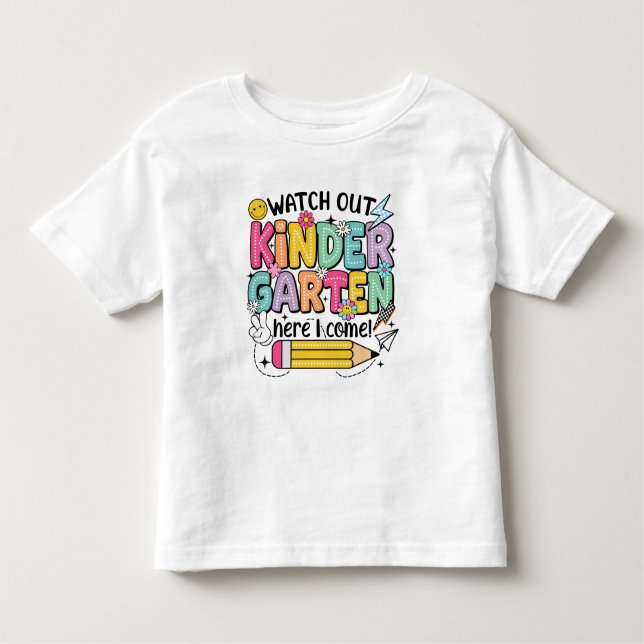 Ready for Kindergarten Adventure! Kleinkind T-shirt (Vorderseite)