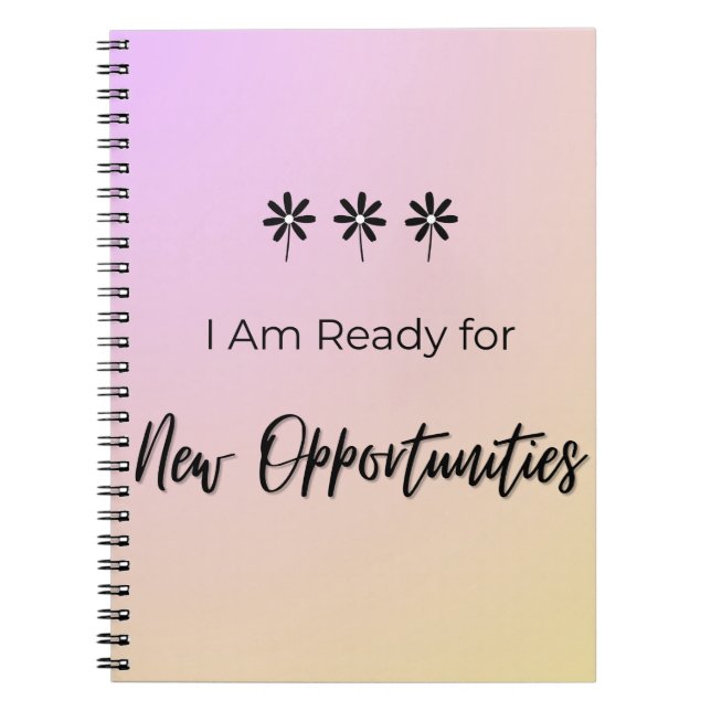 Ready for New Opportunities Notizblock (Vorderseite)