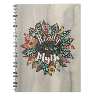 Ready is the Myth Sunflower Boho Carnet