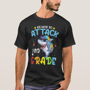 Ready To Attack 2nd Grade Boys Kids Back To Schoo T-Shirt