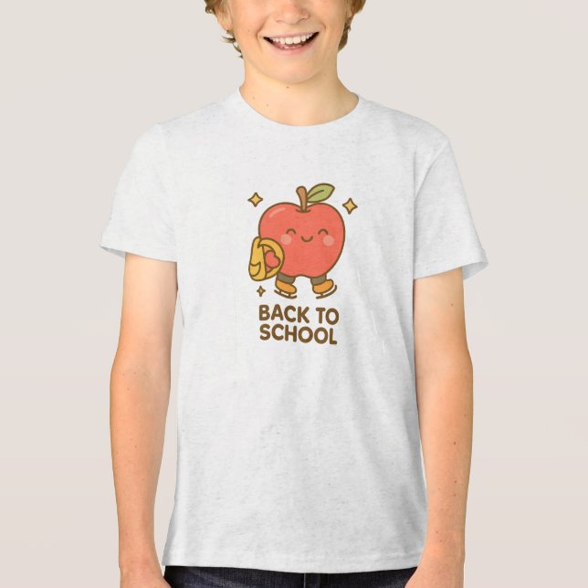 Ready to Learn – Apple Edition   Tri-Blend Shirt (Vorderseite)