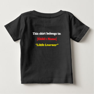 "Ready to Learn, Ready to Shine!" – Cute Kindergar Baby T-shirt