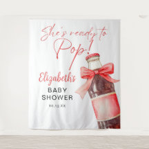 Ready To Pop Baby Shower Photo Backdrop