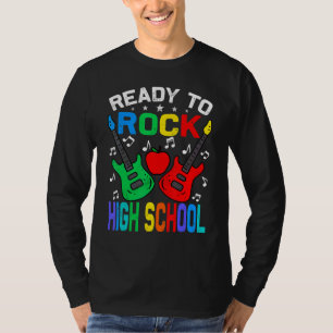 Ready To Rock High School Zurück zur Schule Gitarr T-Shirt
