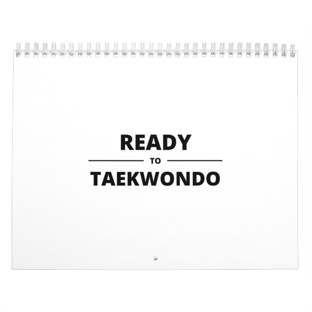 READY TO TAEKWONDO KALENDER (Titelbild)