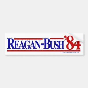 Reagan Bush 84 Autoaufkleber