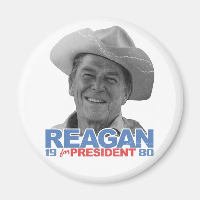 Reagan Cowboy 1980 Magnet (Vorne)