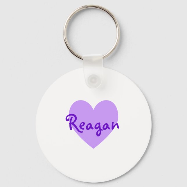 Reagan in Lila Schlüsselanhänger (Vorderseite)