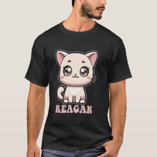 Reagan Süße Kitty-Katze-Design für Mädchen Name Re T-Shirt