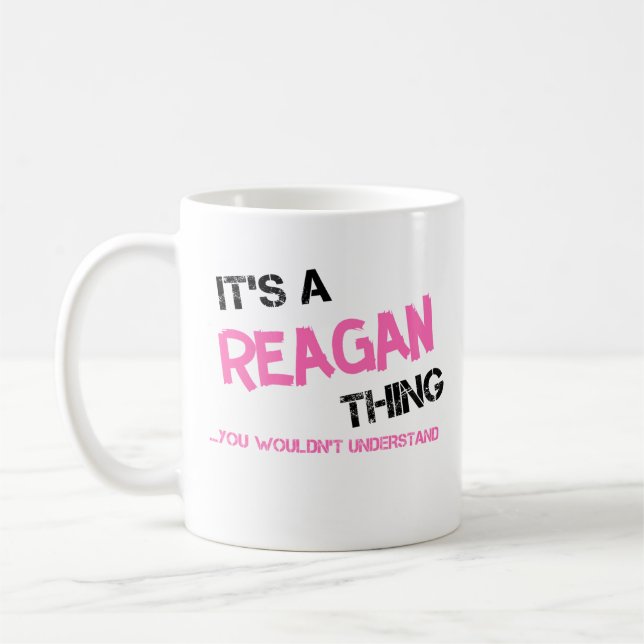 Reagan, was man Neues nicht verstehen würde Kaffeetasse (Links)