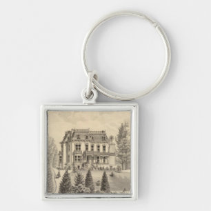 Reagan Wohnsitz, Oakland, Alameda Co Schlüsselanhänger