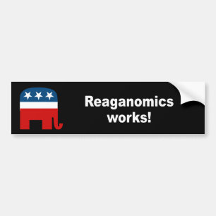 Reaganomics Arbeiten Autoaufkleber