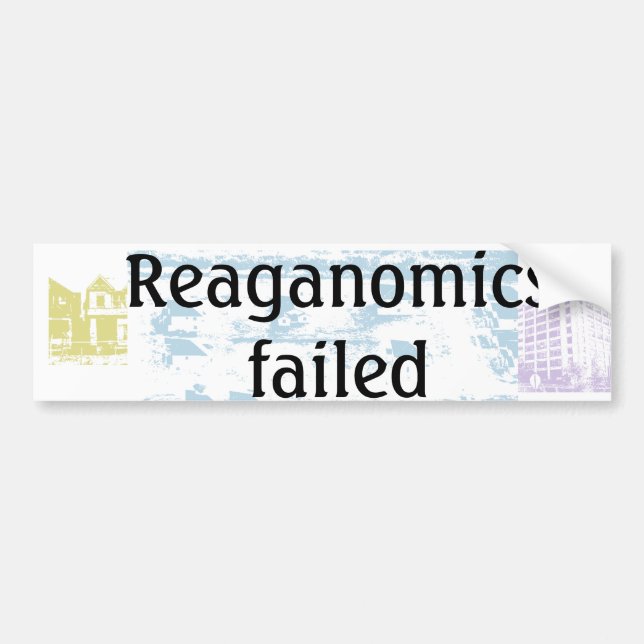 Reaganomics versagte autoaufkleber (Vorne)