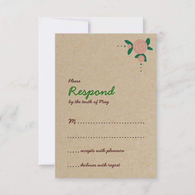 Reaktion auf Blutergüsse RSVP Karte (Vorderseite)