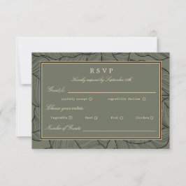 Reaktionskarte für die Reaktion auf die Elegant-Re RSVP Karte