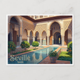 Real Alcázar von Sevilla Spanien Postkarte