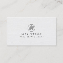 Real Anwesen Agent Black House Icon Investition Visitenkarte