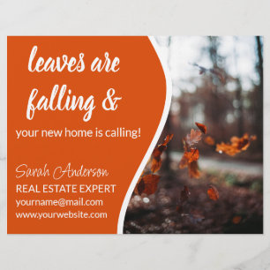 Real Anwesen Agent FALL CARD - Flyer