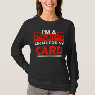 Real Anwesen Agent Funny House Broker T-Shirt