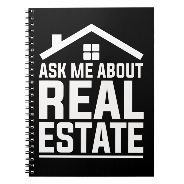 Real Anwesen Agent Funny Property Anwesen Broker Notizblock (Vorderseite)