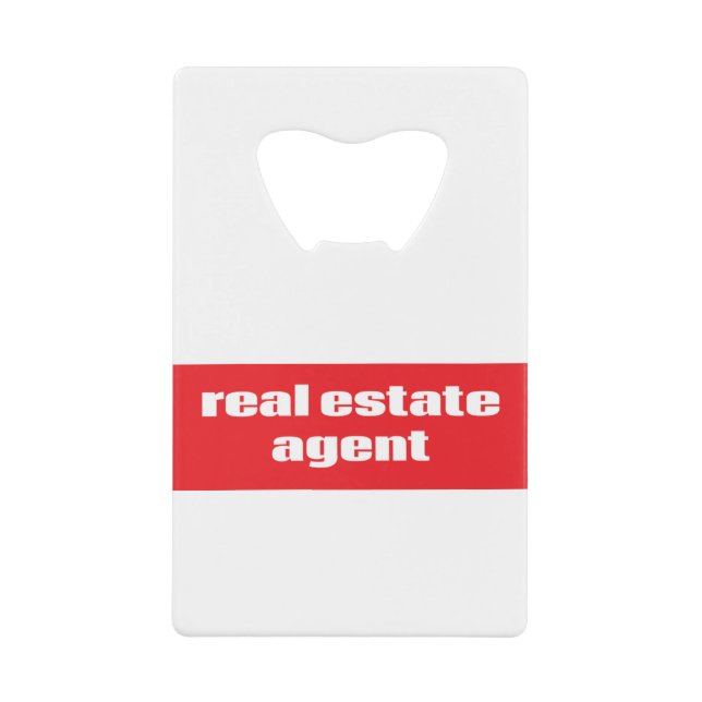 Real Anwesen Agent Geldbeutel Flaschenöffner (Vorderseite)