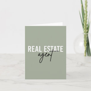 Real Anwesen Agent   Geschenke für Realtor Karte