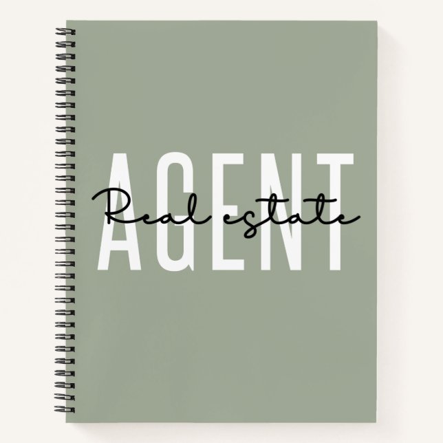 Real Anwesen Agent | Geschenke für Realtor Notizbuch (Vorderseite)