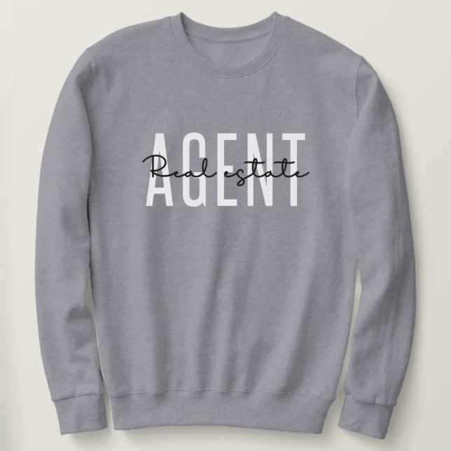 Real Anwesen Agent | Geschenke für Realtor Sweatshirt (Design vorne)