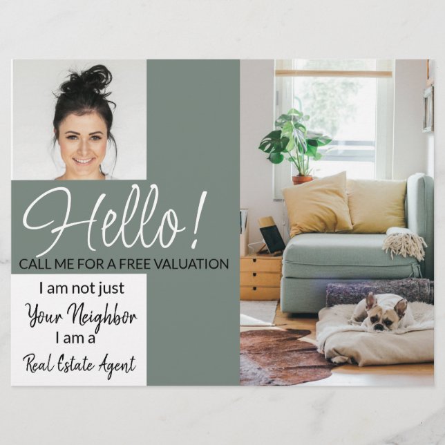 Real Anwesen Agent HELLO CARD - Flyer (Vorne)