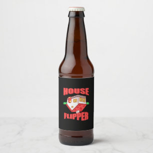 Real Anwesen Agent House Flipper Bierflaschenetikett