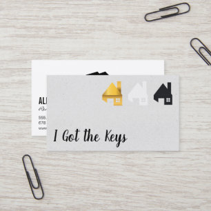 Real Anwesen Agent / House Logos Visitenkarte