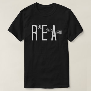 Real Anwesen Agent im Fun Text T-Shirt