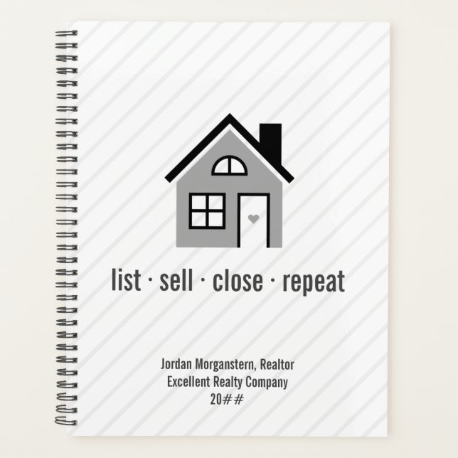 Real Anwesen Agent / Immobilienplaner Planer (Vorderseite)