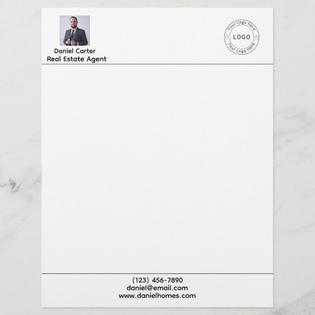 Real Anwesen Agent Letterhead Briefbogen (Vorderseite)