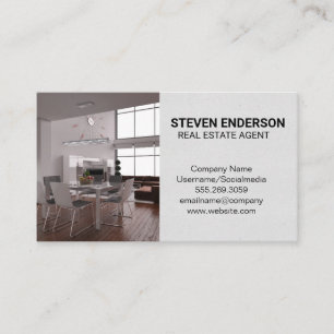 Real Anwesen Agent Loft Interior Visitenkarte