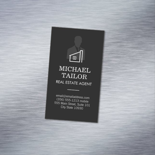 Real Anwesen Agent Magnetische Visitenkarte (Beispiel)
