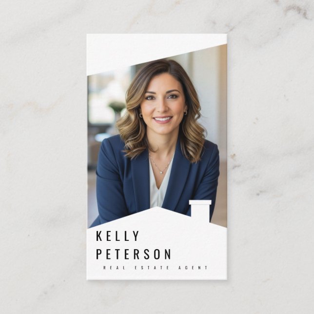 Real Anwesen Agent Minimalistische Visitenkarte (Vorderseite)