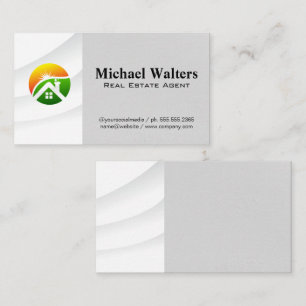Real Anwesen Agent Modern Zuhause Style Logo Visitenkarte