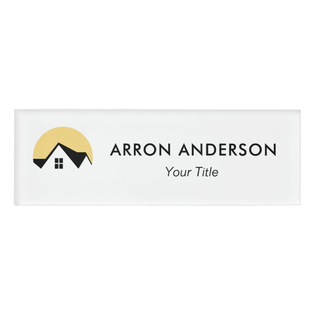 Real Anwesen Agent Namenschild (Vorderseite)