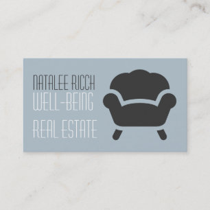 Real Anwesen Agent Real Anwesen Business Stuhl Hou Visitenkarte
