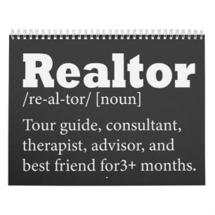Real Anwesen Agent Realtor Funny Zitat Kalender