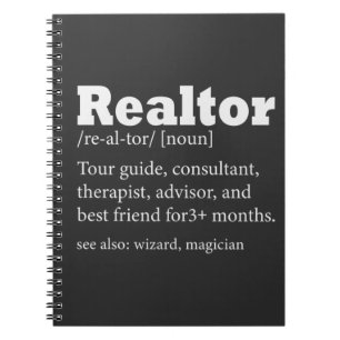 Real Anwesen Agent Realtor Funny Zitat Notizblock