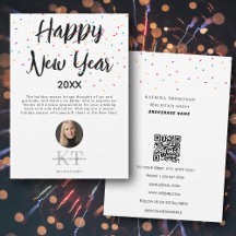 Real Anwesen Agent Realtor Happy New Year Holidays