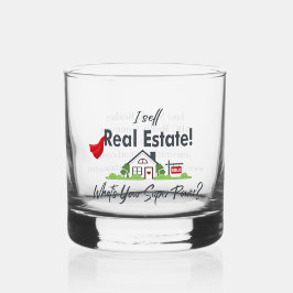 Real Anwesen Agent, Realtor Super Hero Personalisi Whiskyglas