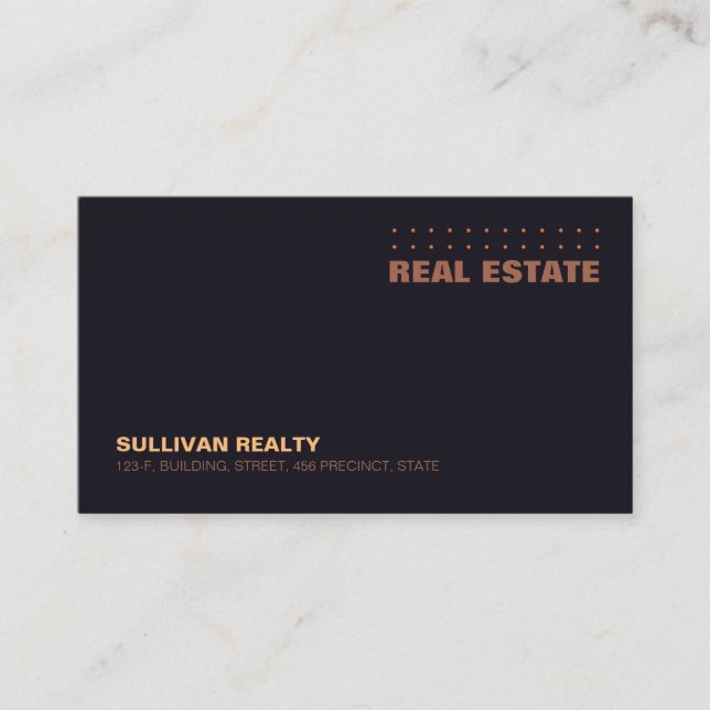 Real Anwesen Agent Realty Property Business Card Visitenkarte (Vorderseite)