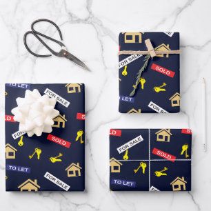 Real Anwesen Agent Realty Realtor Retirement Geschenkpapier Set