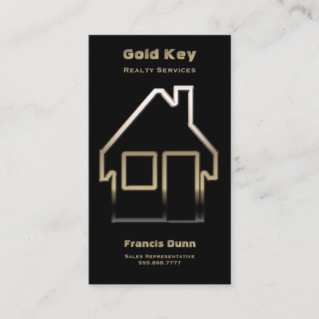 Real Anwesen Agent Realty Services Visitenkarte (Vorderseite)