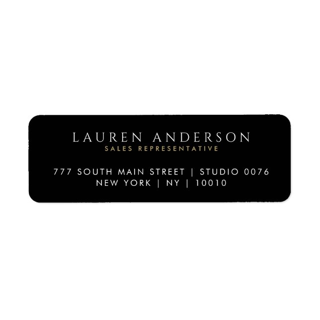 Real Anwesen Agent Rücksendeadressen-Aufkleber (Vorne)