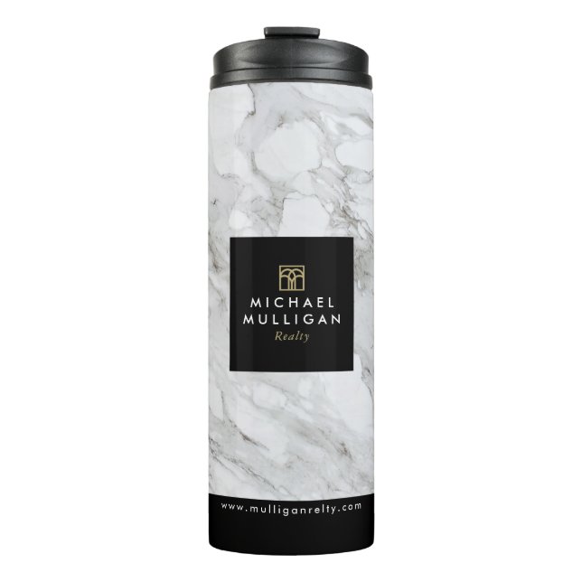 Real Anwesen Agent Tumbler - Benutzerdefinierte Lo Thermosbecher (Vorderseite)